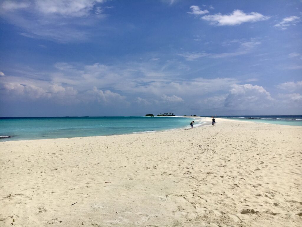 Slunečné počasí na&nbsp;Maledivách.