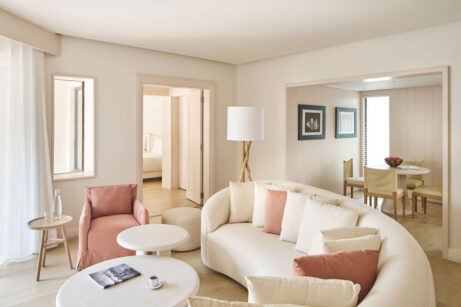 lux belle mare prestige villa obyvaci pokoj